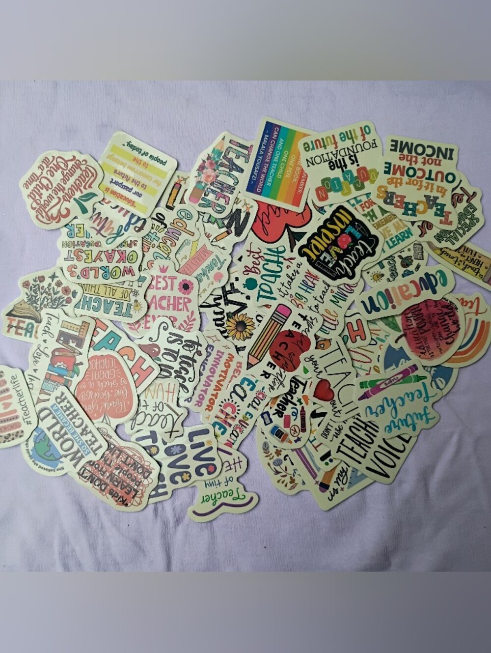 NWT Teacher Appreciation Glow In The Dark Sticker Set